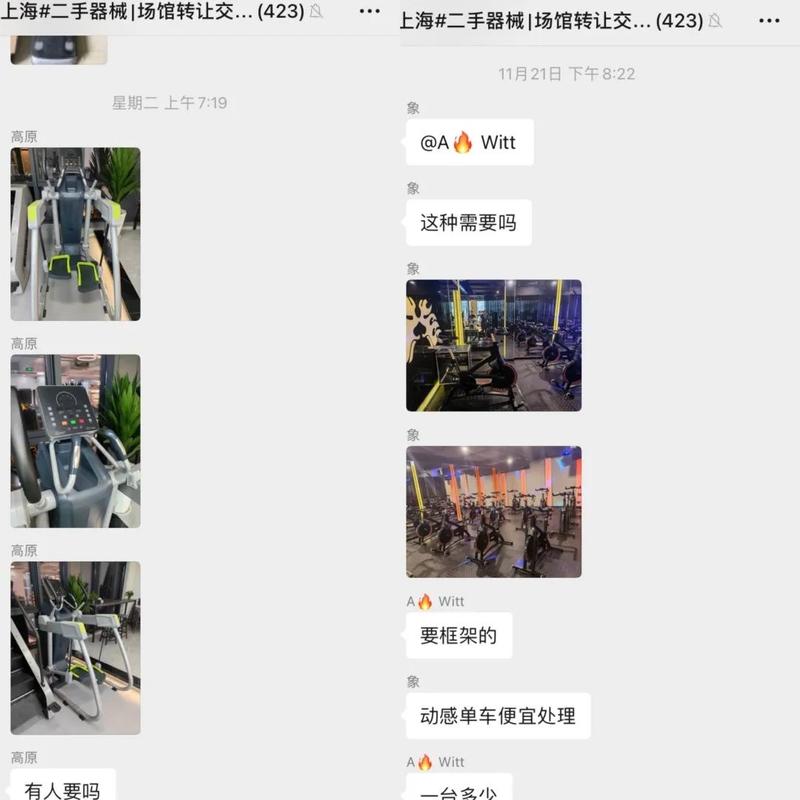 小众蓝海，二手健身器材转卖。