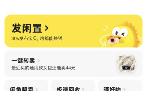闲鱼出了一个副业简历功能，早期红利会有一大波流量