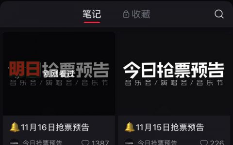 小红书今日抢票预告数据很好