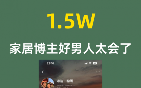 单条图文报价1.5W家居博主好男人太会了
