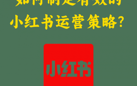 如何制定有效的小红书运营策略？