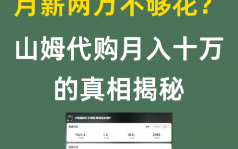 山姆代购月入十万💰的真相揭秘