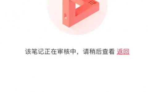 为什么我的笔记显示&ldquo;审核中&rdquo;
